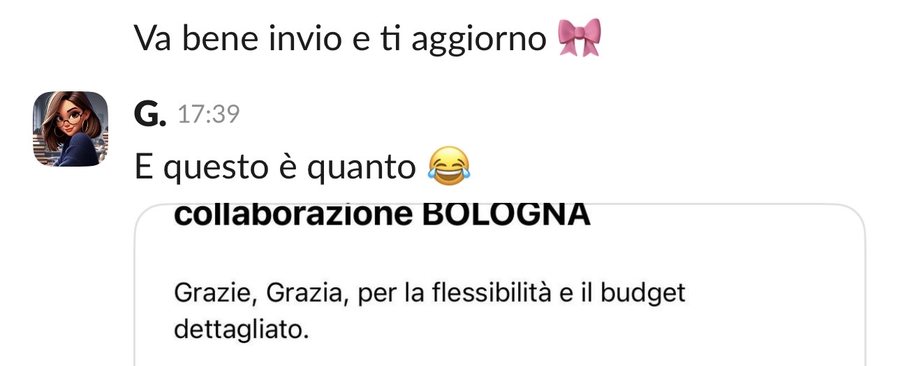 Il brand ringrazia Grazia per il budget dettagliato