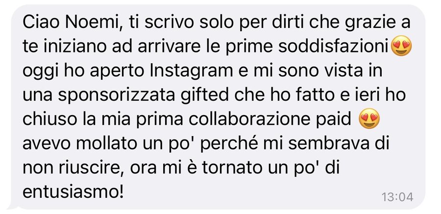 Ieri ho chiuso la mia prima collaborazione paid